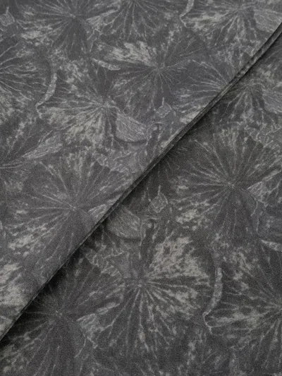 Corneliani Floral-pattern Scarf In Gray