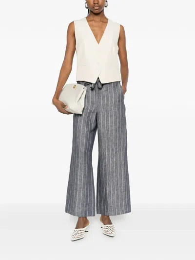 P.a.r.o.s.h V-neck Button Vest In Neutral