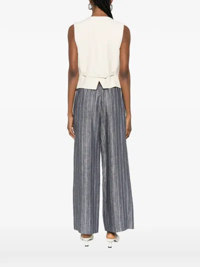 P.a.r.o.s.h V-neck Button Vest In Neutral