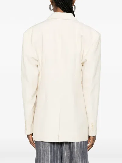 P.a.r.o.s.h Flap Pocket Jacket In Neutral