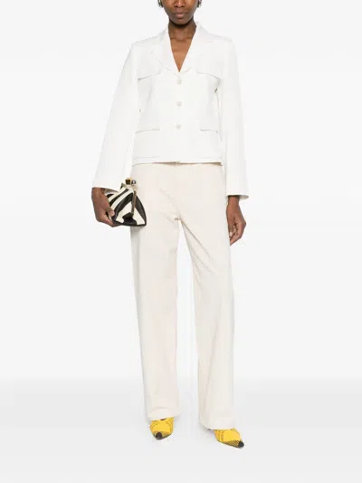 P.a.r.o.s.h Patch-pocket Jacket In White