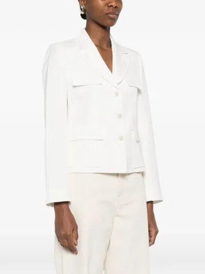 P.a.r.o.s.h Patch-pocket Jacket In White