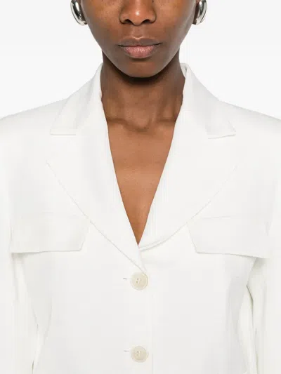 P.a.r.o.s.h Patch-pocket Jacket In White