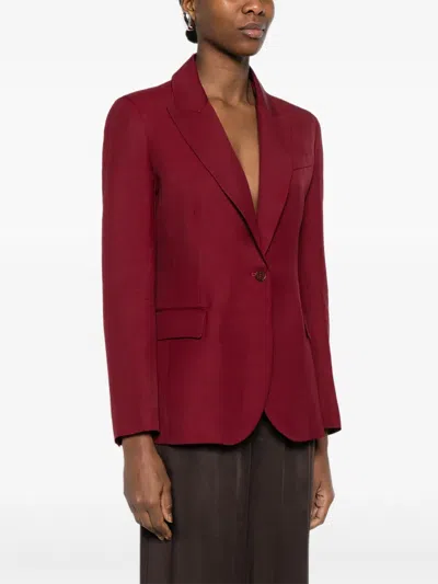 P.a.r.o.s.h Single-breasted Blazer In Red