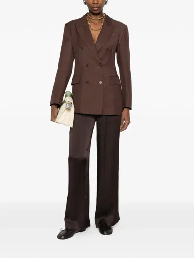 P.a.r.o.s.h Double-breasted Blazer In Brown