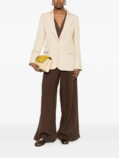 P.a.r.o.s.h Pocket Single-breasted Jacket In Neutral
