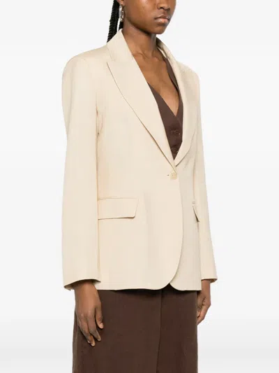P.a.r.o.s.h Pocket Single-breasted Jacket In Neutral