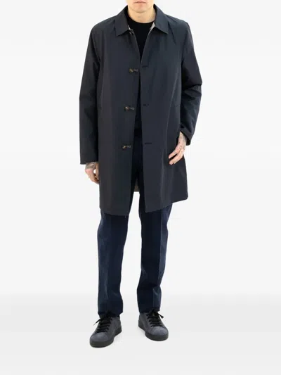 Kired Buttoned Coat In Blue