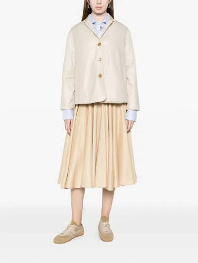 Rosso 35 Buttoned Jacket In Neutral