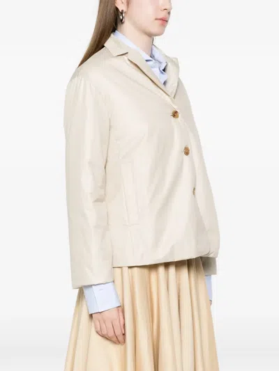 Rosso 35 Buttoned Jacket In Neutral