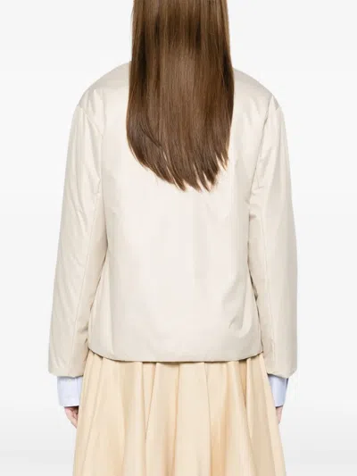 Rosso 35 Buttoned Jacket In Neutral