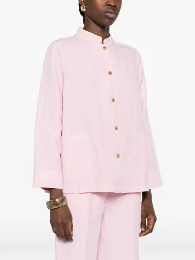 Rosso 35 Pocket Button Jacket In Pink