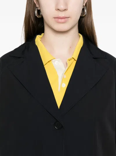 Aspesi Buttoned Coat In Blue