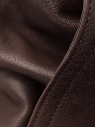 Prada Explore Leather Backpack In Brown