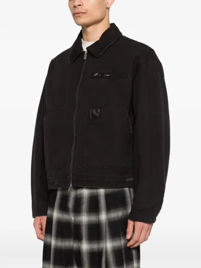 Represent Worker Long-slevee Jacket In Black