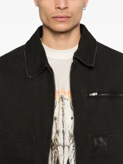 Represent Worker Long-slevee Jacket In Black