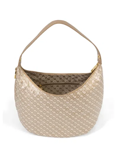 Gherardini Patterned Shoulder Bag In Neutral