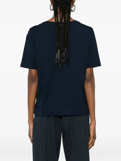 Herno Cotton Round-neck T-shirt In Blue