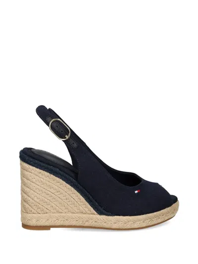 Tommy Hilfiger Slingback Wedge Espadrille Sandal In Space Blue