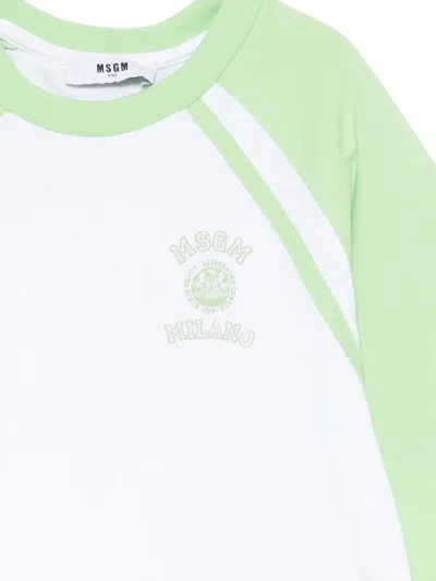 Msgm Graphic T-shirt In White