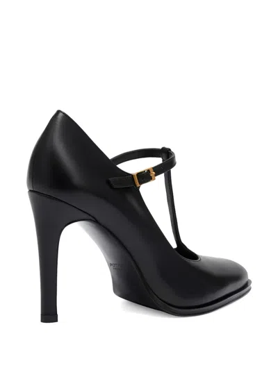 Potamy T-strap Leather Pumps In Multi