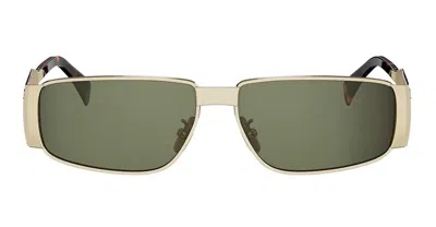 Celine Triomphe Metal Rectangular Sunglasses In Neutral