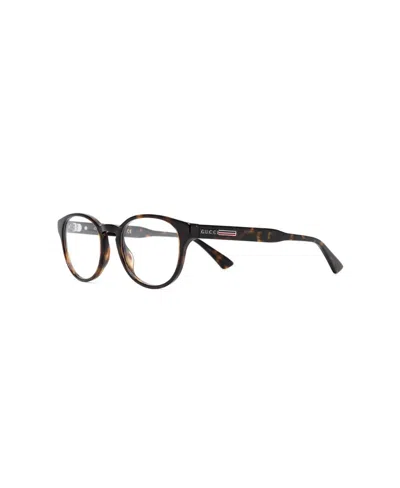 Gucci Round-frame Logo Glasses In Multi