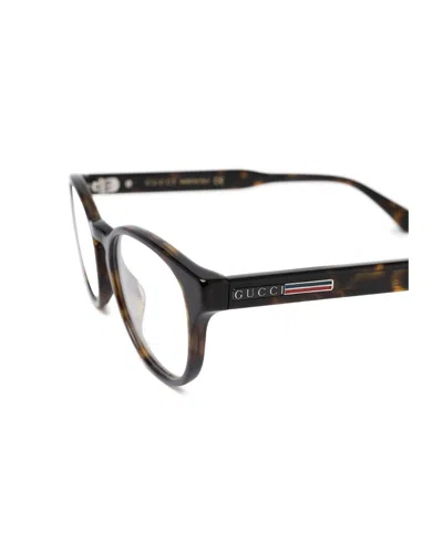 Gucci Round-frame Logo Glasses In Multi