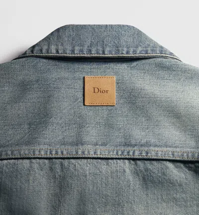 Dior Overshirt With Patchwork Effect In Blue