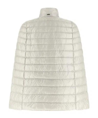 Herno Mini Quilted Short Down Jacket For Women In White