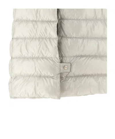 Herno Mini Quilted Short Down Jacket For Women In White