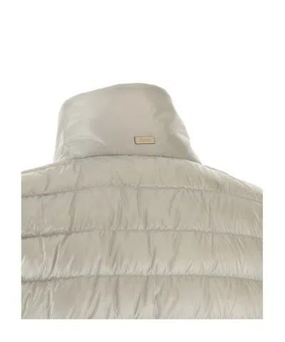 Herno Mini Quilted Short Down Jacket For Women In White