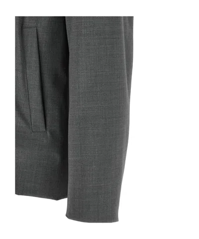 Herno Reversible Patch-pocket Overshirt In Black