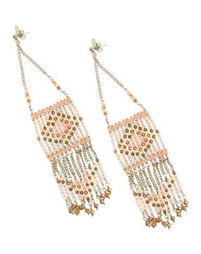 Shop Valentino Earrings In Salmon Pink