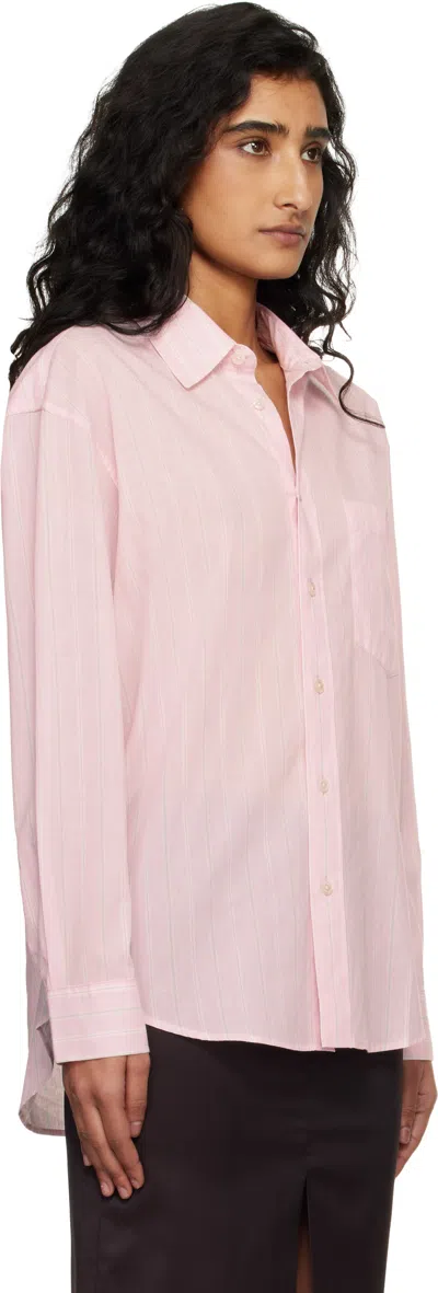 Dunst Stripe-pattern Shirt In Pink