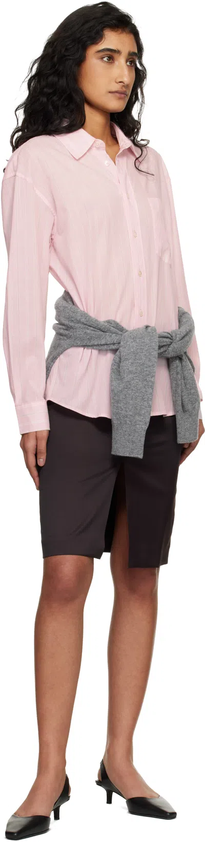 Dunst Stripe-pattern Shirt In Pink