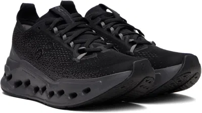 On Men S Cloudsurfer Max Sneakers In Black