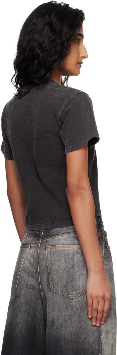 Ottolinger Pierced Fitted T-shirt In Black