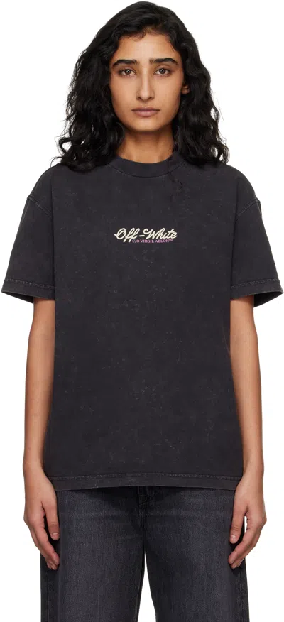 Off-white Relaxed Crown Emblem T-shirt In Black