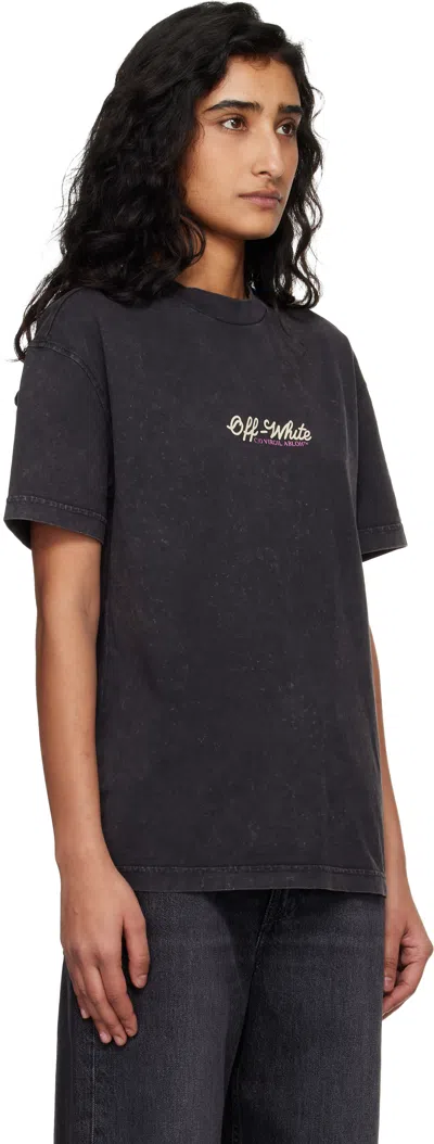 Off-white Relaxed Crown Emblem T-shirt In Black