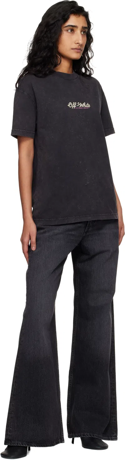 Off-white Relaxed Crown Emblem T-shirt In Black
