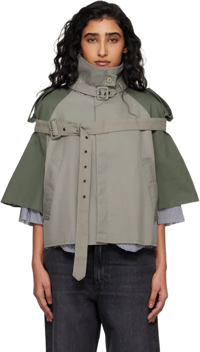 Ottolinger Stand-collar Jacket In Green