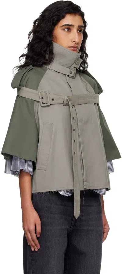 Ottolinger Stand-collar Jacket In Green