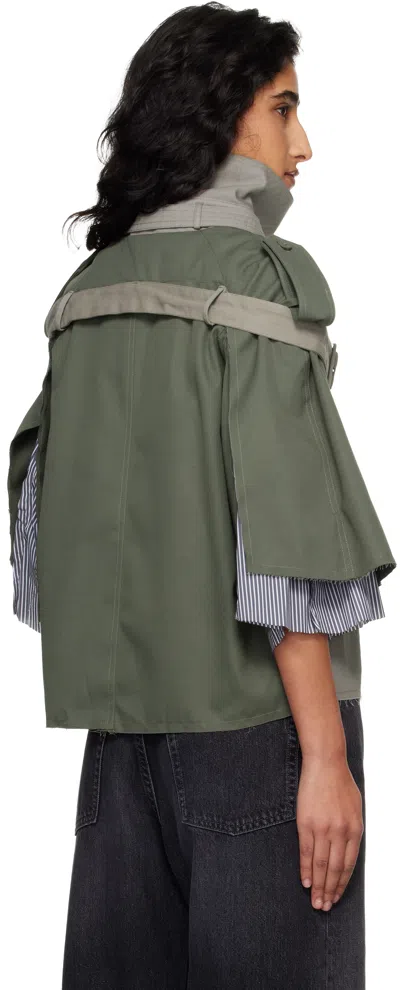Ottolinger Stand-collar Jacket In Green