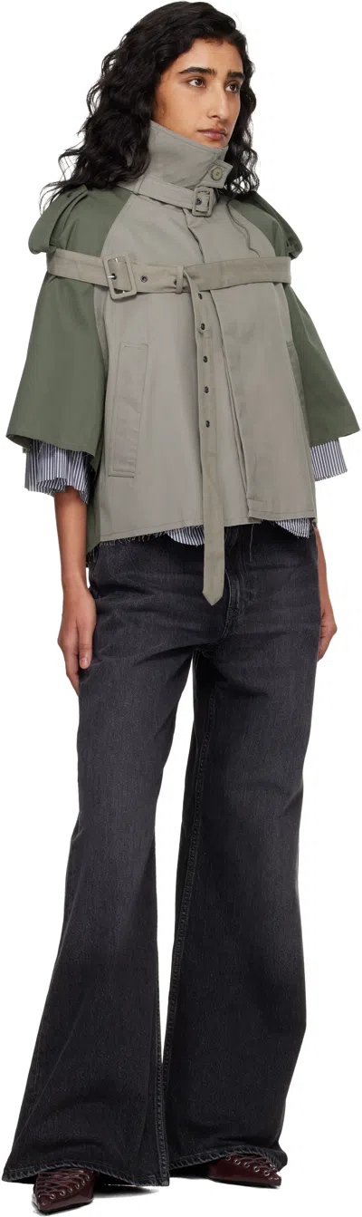Ottolinger Stand-collar Jacket In Green