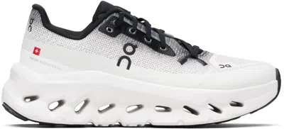 On Low Top Sneakers With Mesh Upper And Rubber Outsole In White