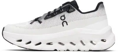 On Low Top Sneakers With Mesh Upper And Rubber Outsole In White