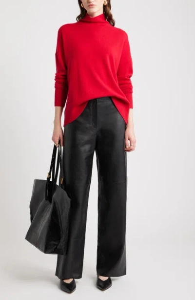 Nordstrom Oversize Cashmere Turtleneck Sweater In Pattern