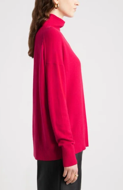 Nordstrom Oversize Cashmere Turtleneck Sweater In Pattern