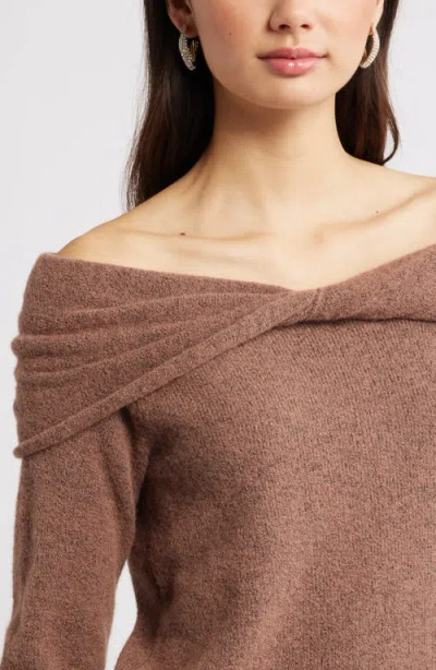Open Edit Twisted Collar Sweater